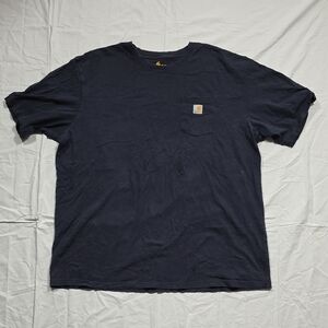 3 for $20 Carhartt Men's Dark Blue Short Sleeve Tee